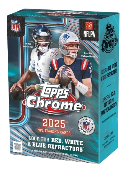 2025 Topps Chrome Football box