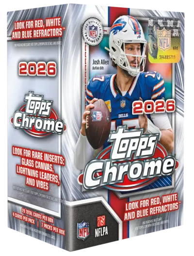 2026 Topps Chrome Football box