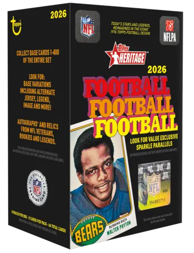 2026 Topps Heritage Football box